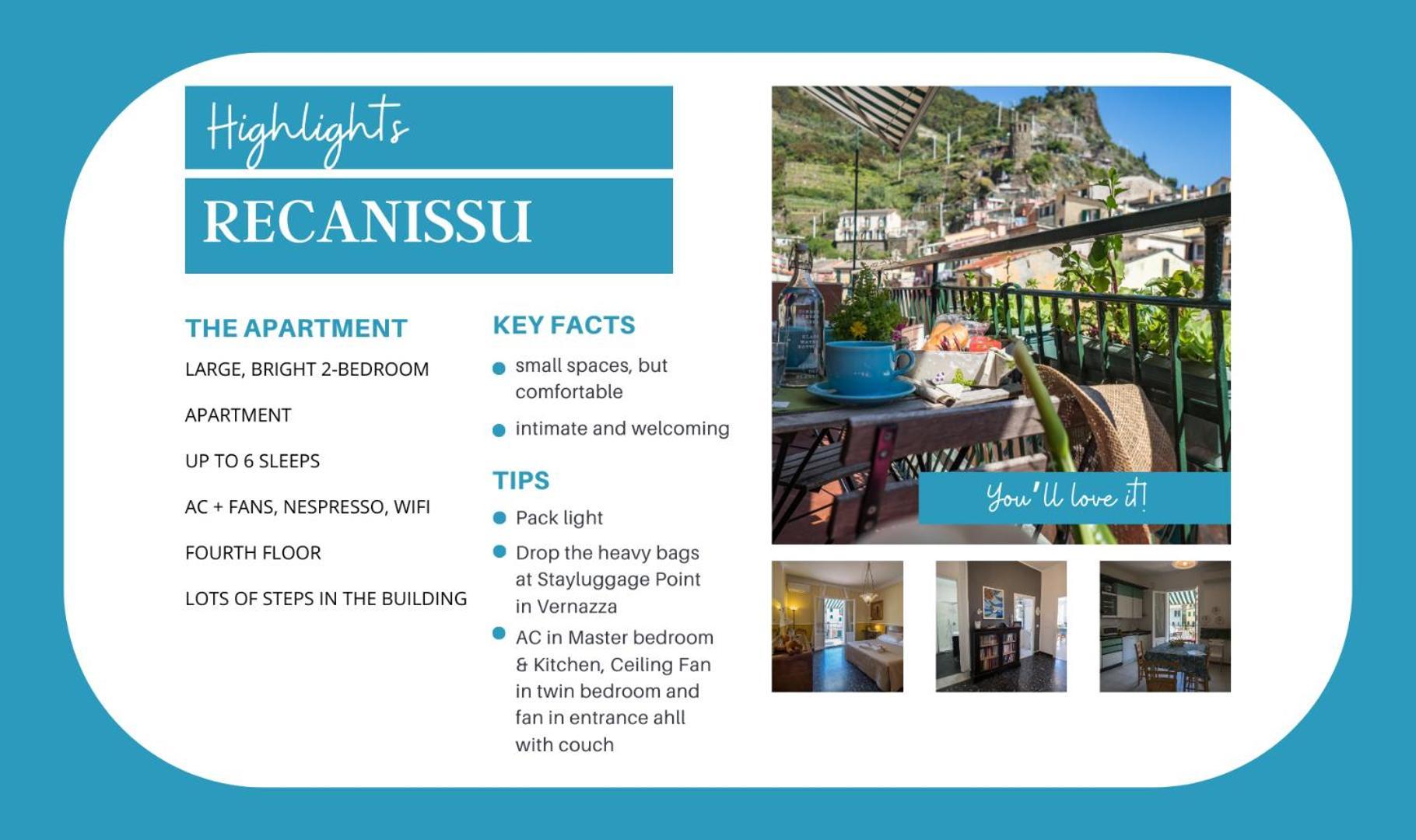 Recanissu Apartment With Balcony & Ac เวอนาซซา ภายนอก รูปภาพ
